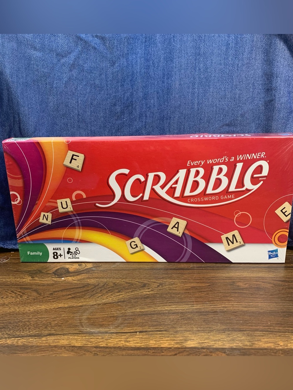 2007 Hasbro Scrabble Crossword Words Family Board Game Ages 8+ New In Wrapping